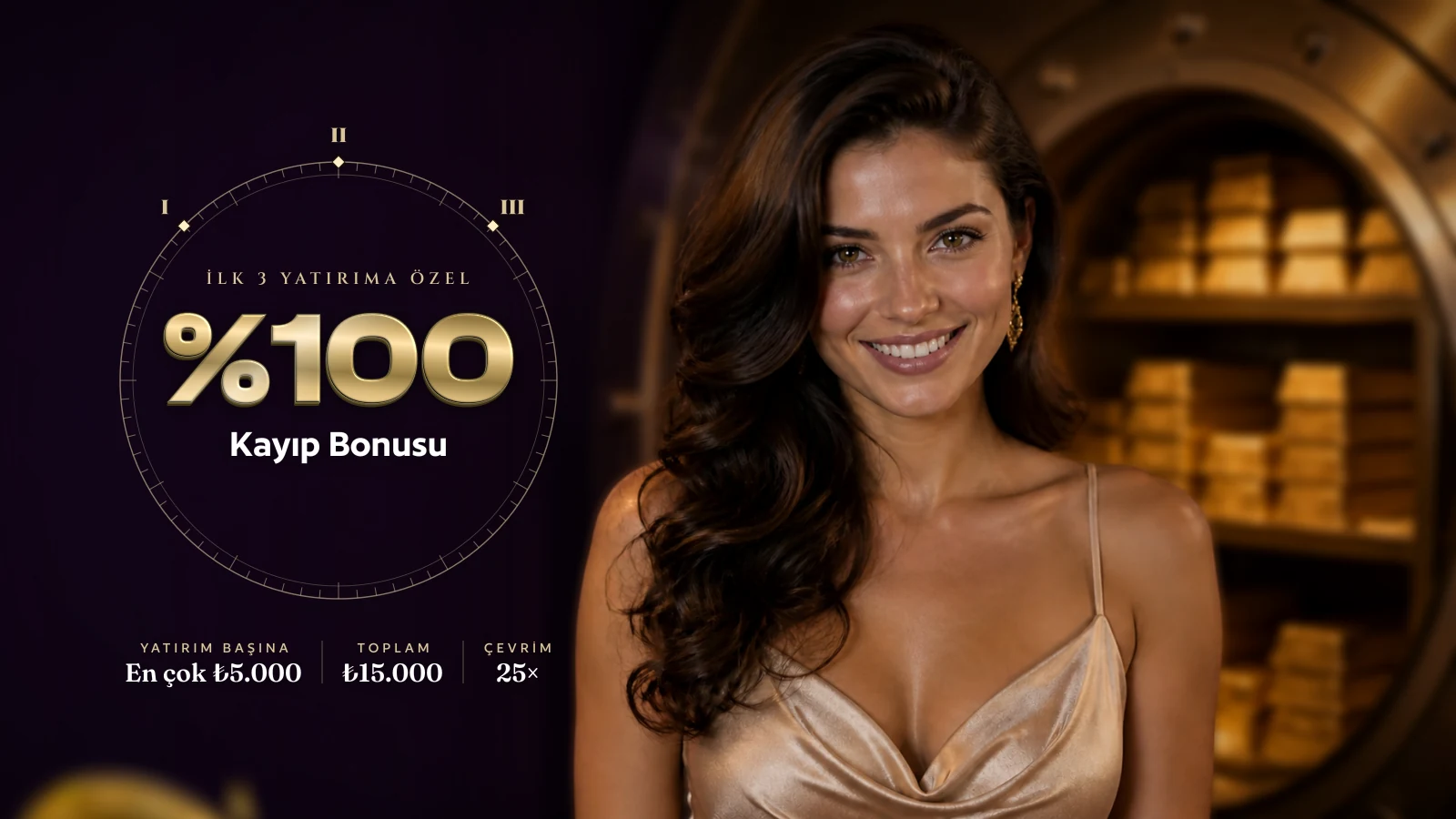 İlk 3 Yatırıma Özel %100 Kayıp Bonusu